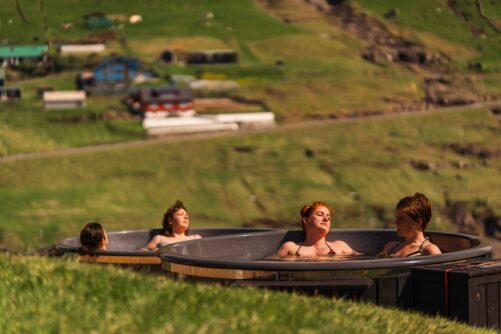 People in hot tub